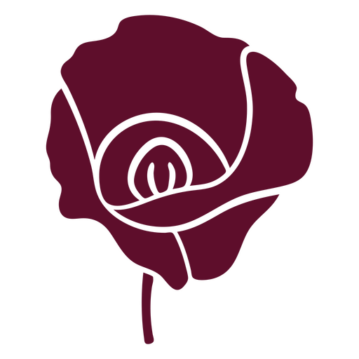 Rosenblütenausschnitt von oben PNG-Design