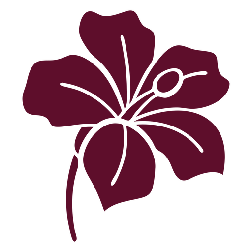 Hibiskusblütenausschnitt PNG-Design