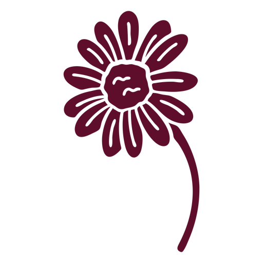 Gänseblümchen-Blumenausschnitt PNG-Design