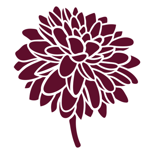 Recorte de flores Dhalia Desenho PNG