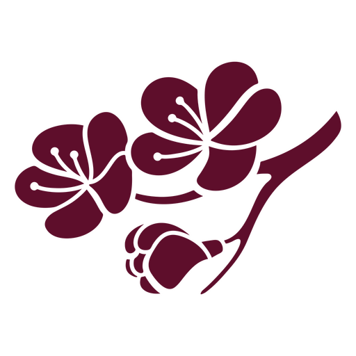 Hibiscus flowers cutout PNG Design