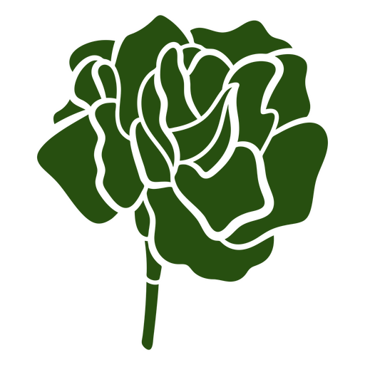 Rose flower cutout PNG Design