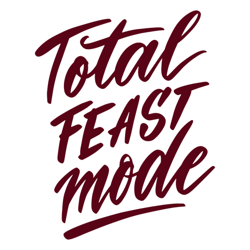 Total Fest Thanksgiving Zitat Schriftzug PNG-Design
