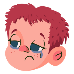 Little boy crying PNG Design Transparent PNG