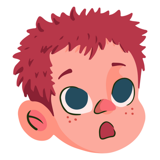 Dibujos animados de niño asombrado Diseño PNG