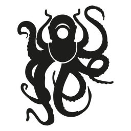 Big octopus wearin diving helmet PNG Design
