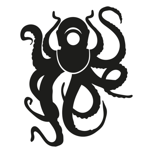 Big octopus wearin diving helmet PNG Design