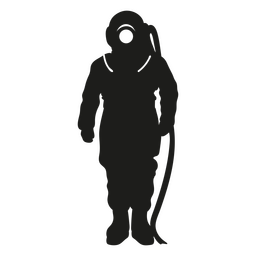 Recorte de mergulhador em pé Desenho PNG