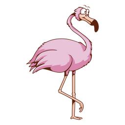 Flamingo tropical bird cartoon animal PNG Design Transparent PNG