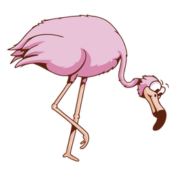 Flamingo animal tropical bird cartoon PNG Design