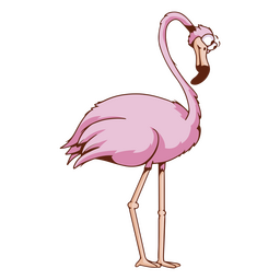 Flamingo tropical bird animal cartoon PNG Design Transparent PNG