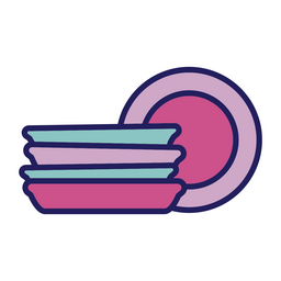 Symbol für mehrere Platten PNG-Design