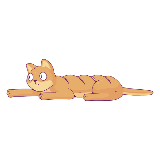 Pan gato lindo animal personaje
