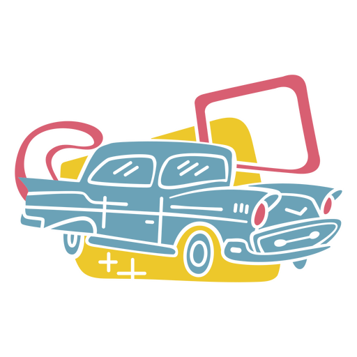 Transporte de carro retrô simples do veículo Desenho PNG