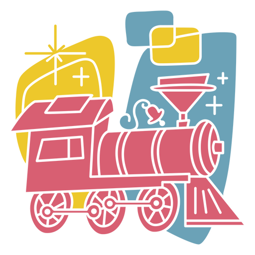 Transporte retrô de trem