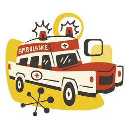 Ambulance retro transport vehicle PNG Design Transparent PNG