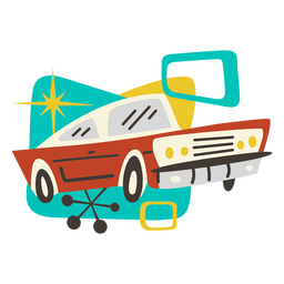 Retro-Autotransportfahrzeug PNG-Design