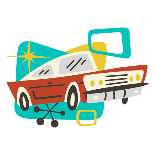 Retro car transport vehicle PNG Design