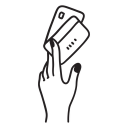 Ícone de dinheiro simples de cartões Desenho PNG