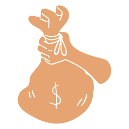 Symbol für Geldbeutel-Bankgeschäft PNG-Design