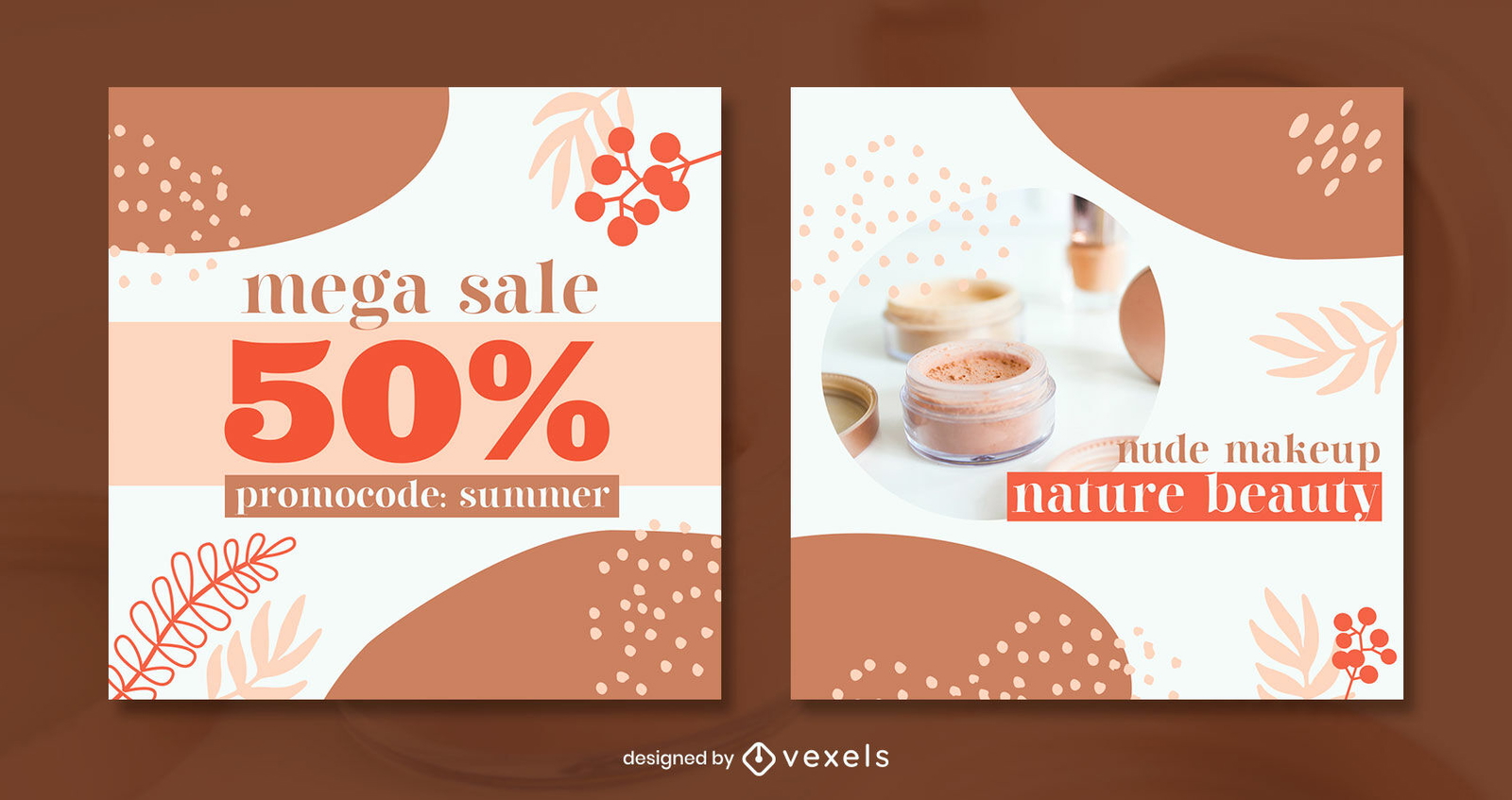 Organic elements warm tones post template