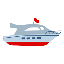 Barco plano de iate Transparent PNG