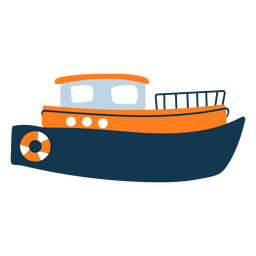 Navio barco plano Transparent PNG