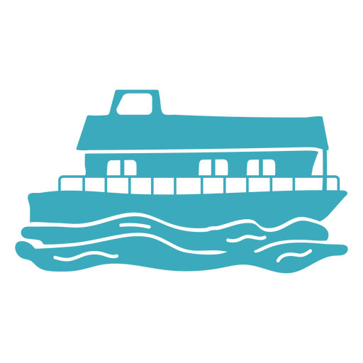 Fähre unterbrochen PNG-Design
