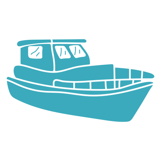 Barco peque?o recortado Diseño PNG