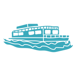 Recorte de navegación en ferry Diseño PNG