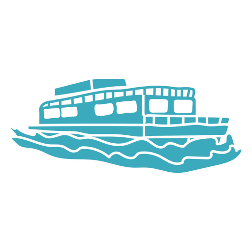 Ferry navegando cortado Desenho PNG