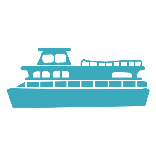 Barco grande recortado catamarán Diseño PNG
