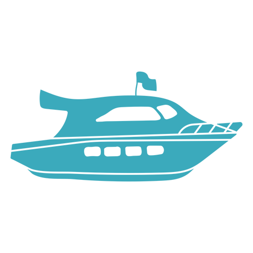 Yacht cut out PNG Design