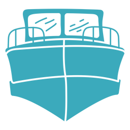 Yacht cut out front view Transparent PNG