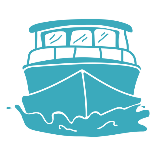 Yachtnavigation ausgeschnittene Vorderansicht PNG-Design
