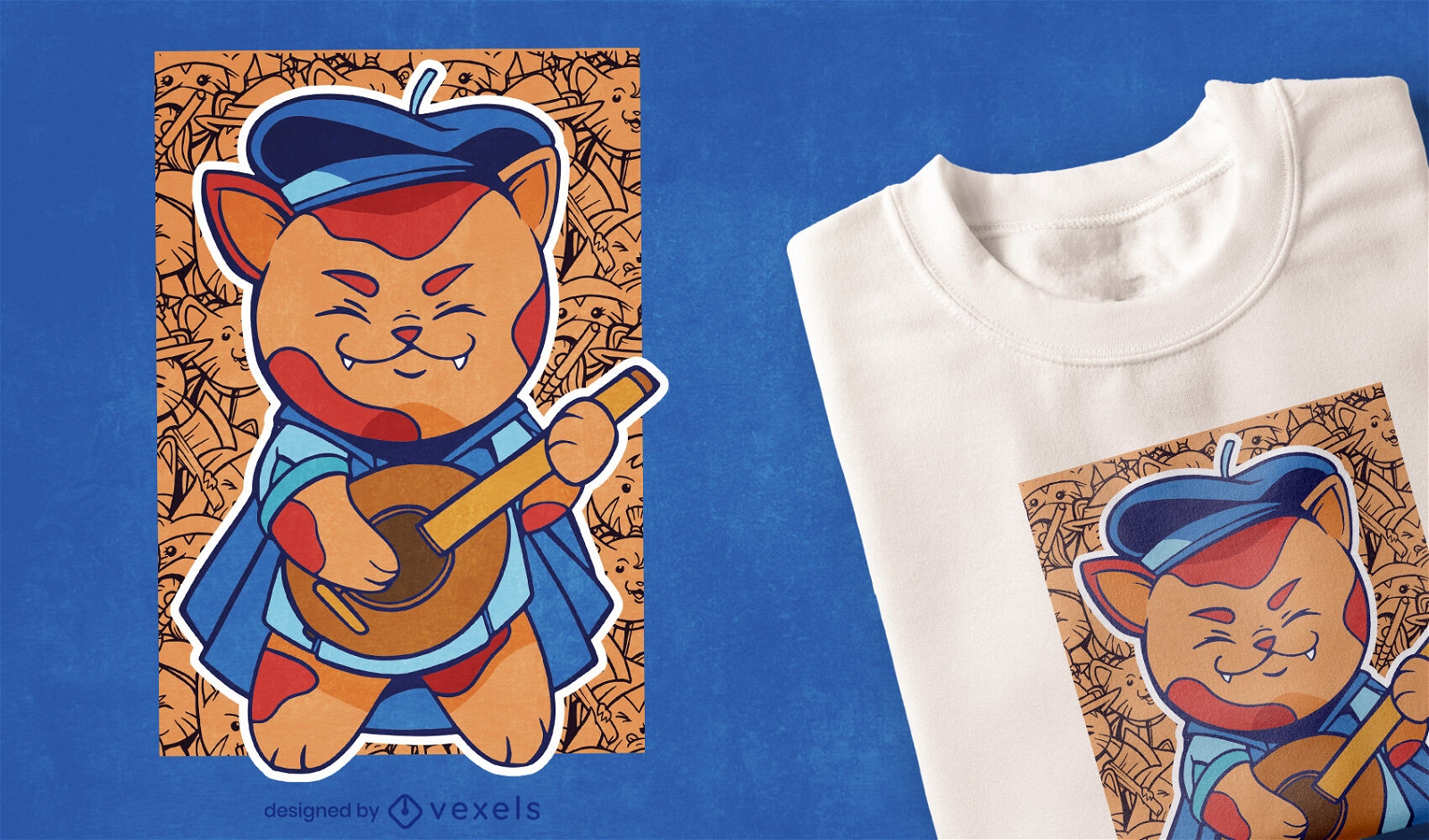Bard cat t-shirt design