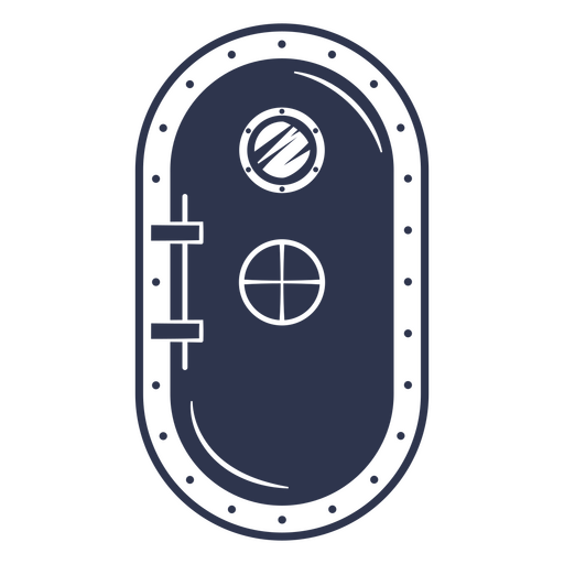 Corte de puerta submarina Diseño PNG