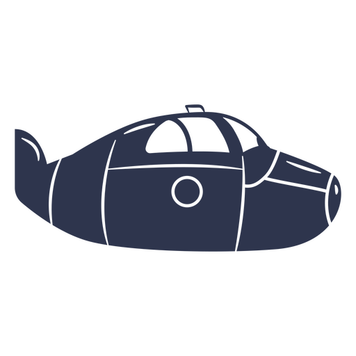 Peque?o perfil recortado submarino Diseño PNG