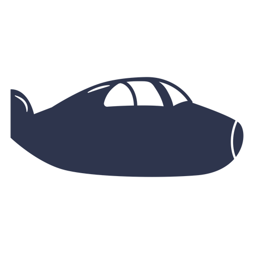 Pequeño perfil de trazo lleno de submarino Diseño PNG