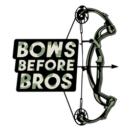 Bögen vor Bros Pfeil Bogenschießen Zitat Abzeichen PNG-Design