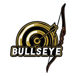 Bullseye archery sport hobby quote badge PNG Design Transparent PNG