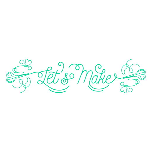 Let's make DIY handmade quote lettering PNG Design