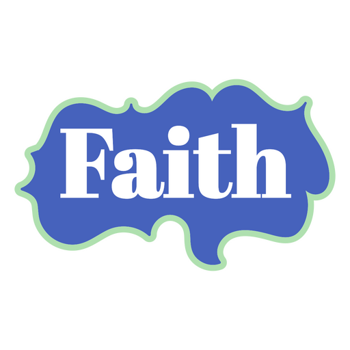 Faith quote flat PNG Design