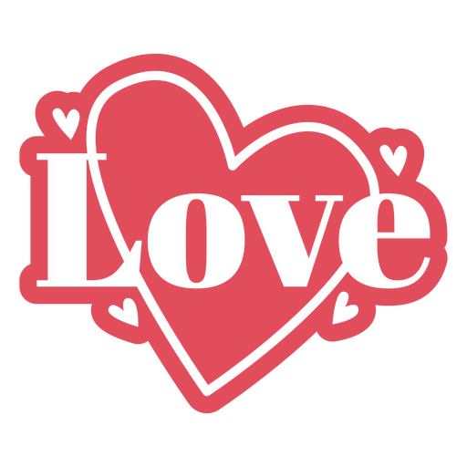 Love Quote Hearts PNG & SVG Design For T-Shirts