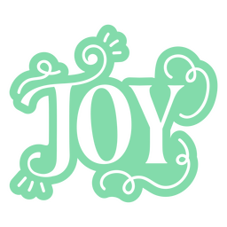 Joy Cut Out Swirls Quote PNG & SVG Design For T-Shirts