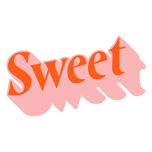 Sweet flat quote PNG Design
