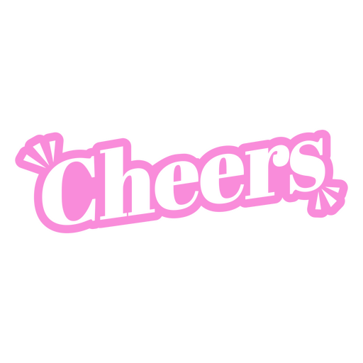 Cheers simple quote PNG Design