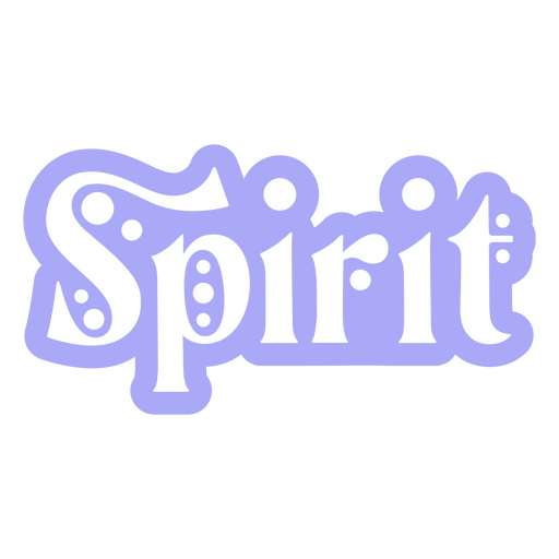 Spirit monochromatic quote PNG Design