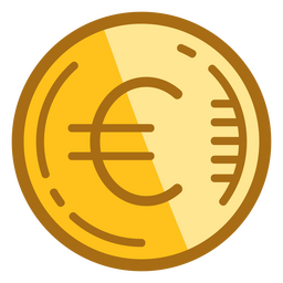 Euro sign coin money icon PNG Design Transparent PNG