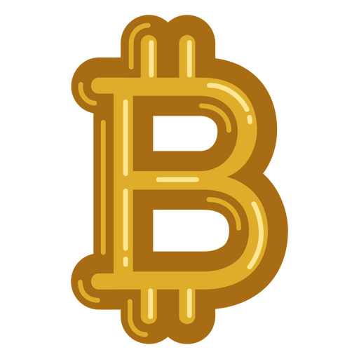 ícone de dinheiro de sinal de bitcoin Desenho PNG